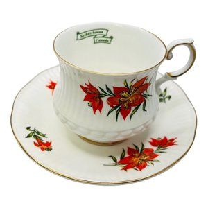 Tiger Lily Queens Saskatchewan Ca Fine Bone China Teacup Set Rosina China Co VNT